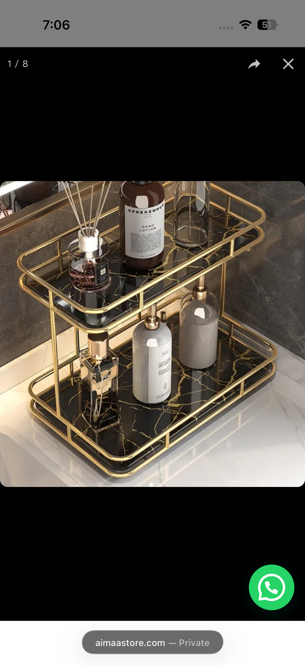 2 Layers Acrylic Design Counter-top Organizer