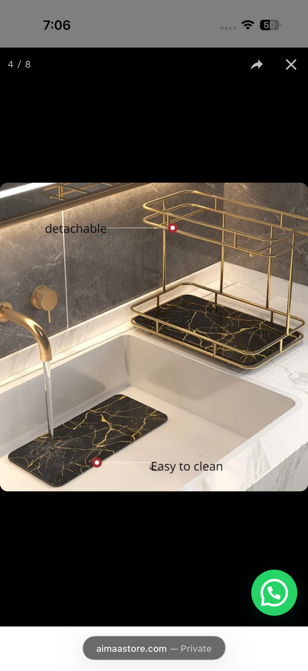 2 Layers Acrylic Design Counter-top Organizer