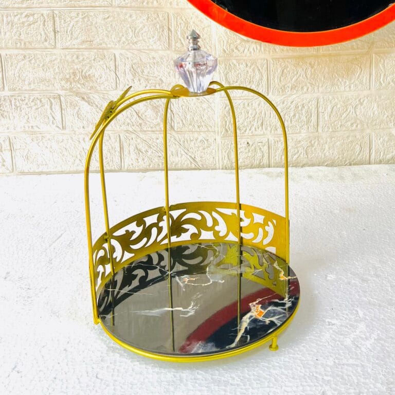 Cosmetics Cage Organizer with Butterfly Design – Beauty Meets Grace
