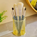 Metal Cosmetics Holder for Brushes & Pens – Stylish Makeup Organizer Cup for Vanity & Desk