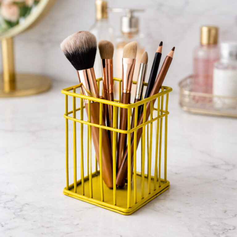 Cosmetics Brushes Holder for Makeup & Pens – Multi-Purpose Organizer Cup for Vanity & Desk